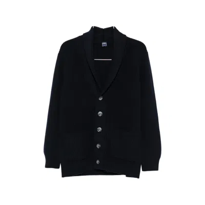 Fedeli Ribbed-knit Shawl-collar Cardigan In Multi