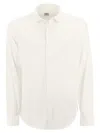 Fedeli Robert - Cotton Piqué Shirt In White