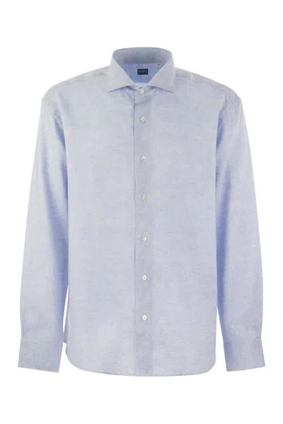 Fedeli Roby - Linen Shirt In Blue