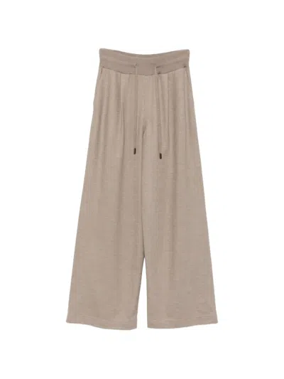 Fedeli Rodrigo Drawstring-waist Wide-leg Trousers In Neutral