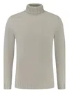 Fedeli Roll-neck Jumper In Grey