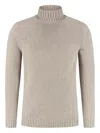 Fedeli Roll-neck Sweater In Neutral