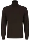 Fedeli Brown Wool Sweater In Brown