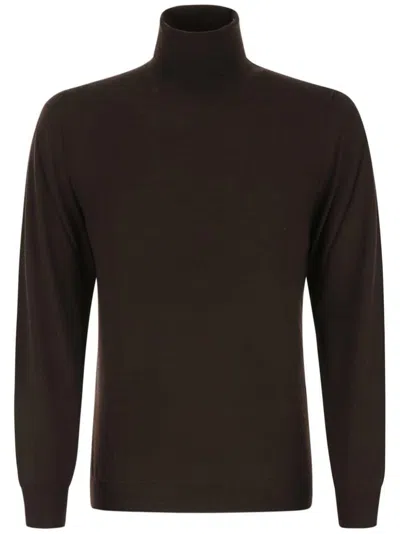 FEDELI ROLL-NECK WOOL SWEATER