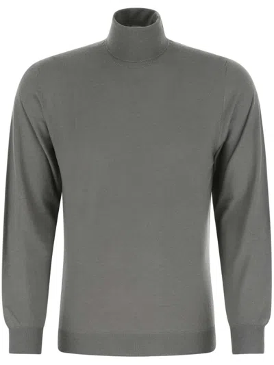 FEDELI ROLL-NECK WOOL SWEATER