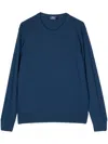 Fedeli Round-neck Jumper In Blue