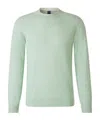 Fedeli Round-neck Long-sleeved Sweater In Green
