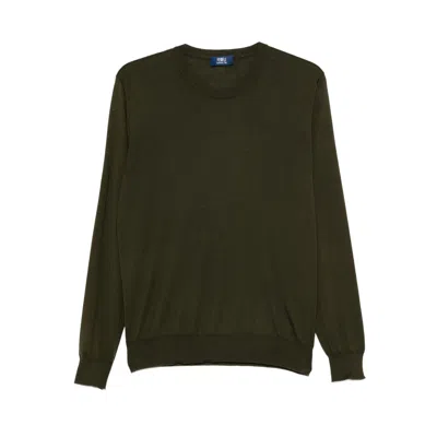 Fedeli Round-neck Cashmere Sweater In Brown