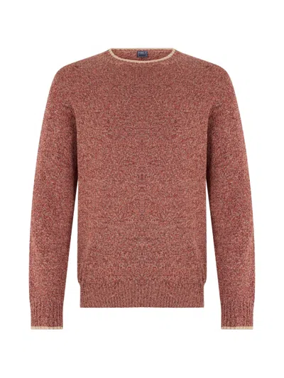 Fedeli Round-neck Sweater In Brown