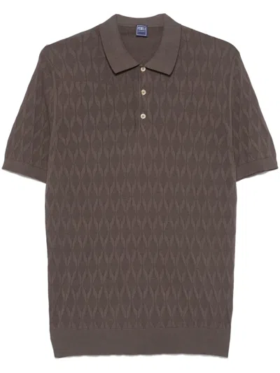 Fedeli Rumba Polo Shirt In Brown