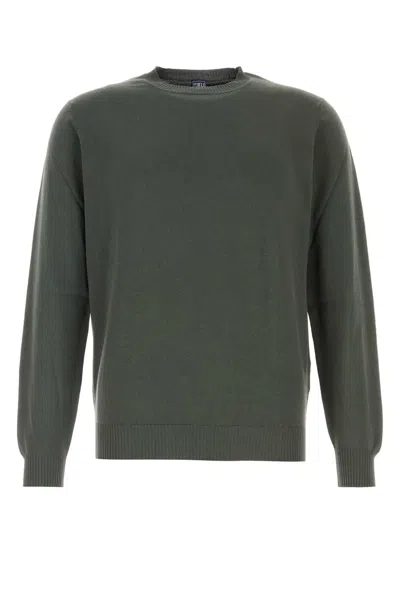 Fedeli Sage Green Cotton Sweater