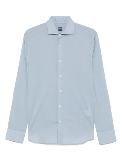 Fedeli Sean Shirt In Blue