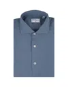 FEDELI SEAN SHIRT IN AVIO BLUE PANAMINO