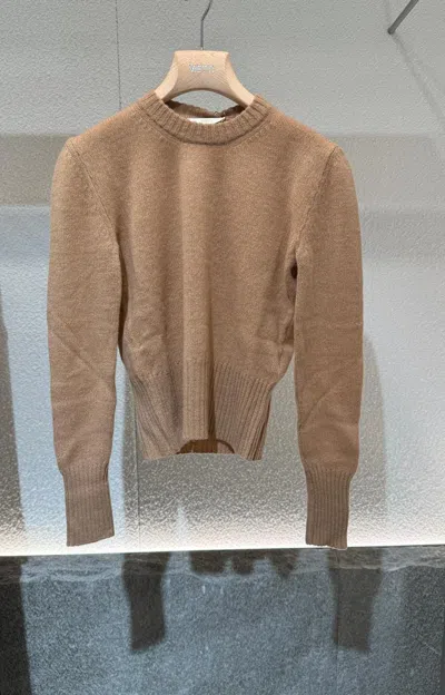 Fedeli "second Skin" Crewneck In Cashmere In Gold