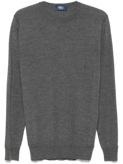 Fedeli Seta Sweater In Gray