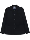 Fedeli Chester Shirt Jacket In Blue
