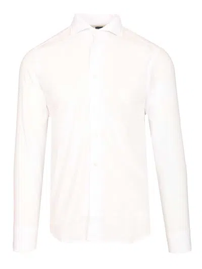 Fedeli Shirt Sean Ml. Panamino Dusty 100 Cotone Shirts White