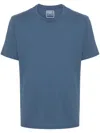 Fedeli Short-sleeve Cotton T-shirt In Blue