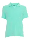 Fedeli Short-sleeve Knitted Polo Shirt In Green