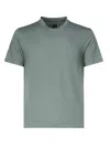 Fedeli Short Sleeve Linen T-shirt In Gray