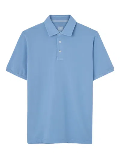 Fedeli Short Sleeve Polo Shirt In Blue