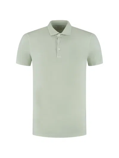 Fedeli Short-sleeve Polo Shirt In Green