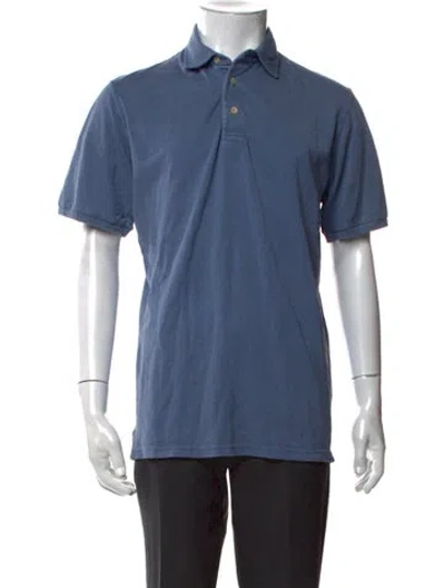 Pre-owned Fedeli Short Sleeve Shirt In Blue