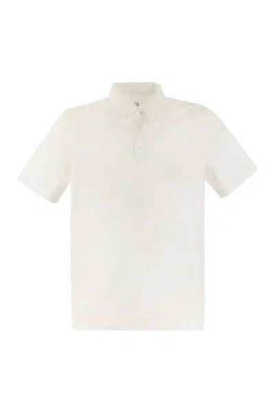 FEDELI FEDELI SHORT-SLEEVED COTTON POLO SHIRT