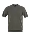 Fedeli Giza Cotton T-shirt In Black