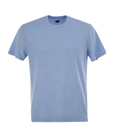 Tシャツ・カットソー Fedeli Stretch linen short-sleeved T-shirt (8UED0151 163) Extreme Linen Flex Dusty Short Sleeve T-shirt – Fedeli