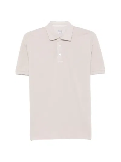 Fedeli Short-sleeve Polo Shirt In Neutral