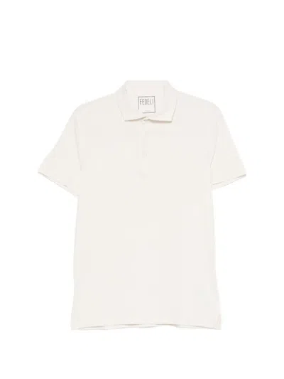 Fedeli Short-sleeve Polo Shirt In Neutral