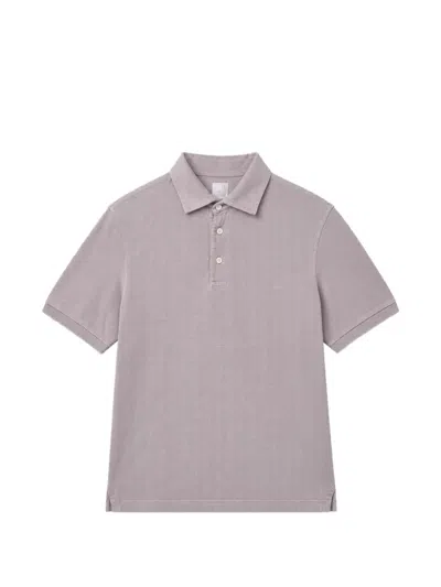 Fedeli Short-sleeve Polo Shirt In Purple