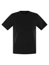 Fedeli Short-sleeved Cotton T-shirt In Black