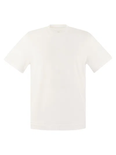 Fedeli Short-sleeved Cotton T-shirt In White