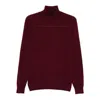 Fedeli Silk Sweaters In Burgundy