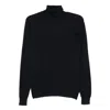 Fedeli Turtleneck Sweater In Black