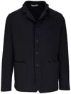 Fedeli Single-breasted Blazer In Blue