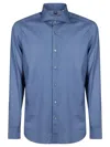 Fedeli Long-sleeve Stretch-cotton Shirt In Multi