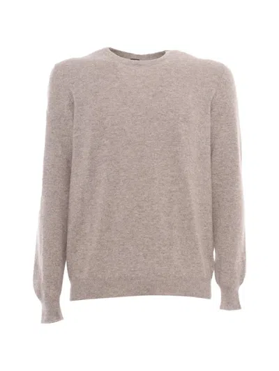 Fedeli Slim-fit Crew-neck Sweater In Neutral