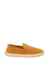 Fedeli Man Espadrilles Camel Size 7 Leather In Brown