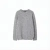 Fedeli Speckled Grey Knit Sweater With Button Details In Gray