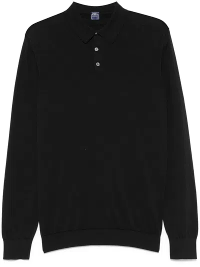 Fedeli Sportman Polo Shirt In Black