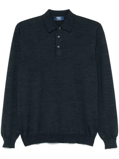 Fedeli Sportman Polo Shirt In Grey