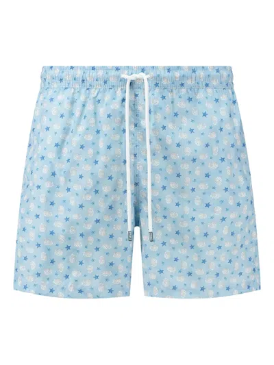 Fedeli Kids' Star-print Swim Shorts