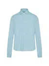 Fedeli Steve Collared Shirt In Blue