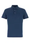 Fedeli Stretch Cotton Polo Shirt For Men In Blue