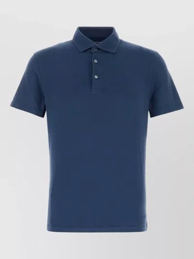 Fedeli Stretch Cotton Polo Shirt Short Sleeves In Multi
