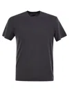 Fedeli Stretch Linen Short-sleeved T-shirt