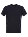 Fedeli Stretch Linen Short-sleeved T-shirt